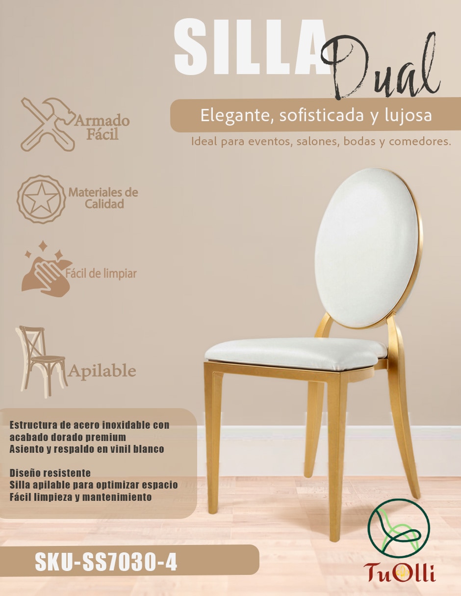 Juego de sillas 4 piezas 6