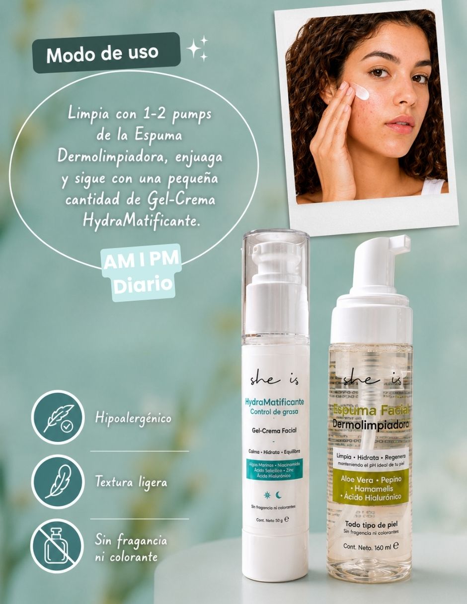 Crema facial recomendada para matificar e hidratar día y noche para piel mixta y grasa 4
