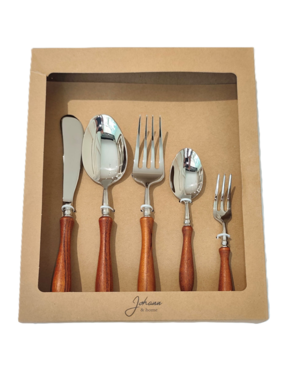 Set cubiertos Johann & Home de acero inoxidable 5 piezas
