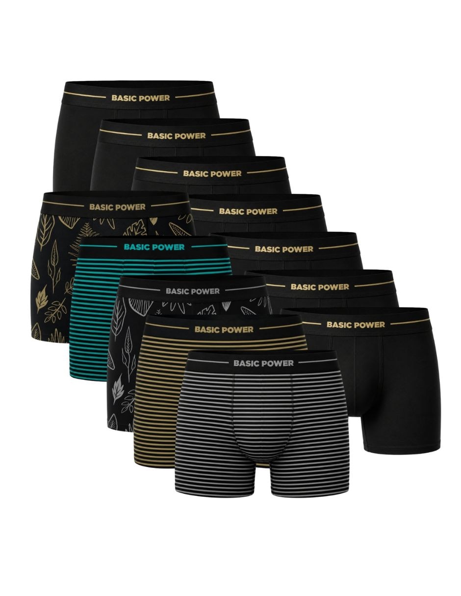 Bóxer brief de Poliéster para hombre 12 piezas (si aplica) Bóxer brief de Poliéster para hombre 12 piezas (si aplica)