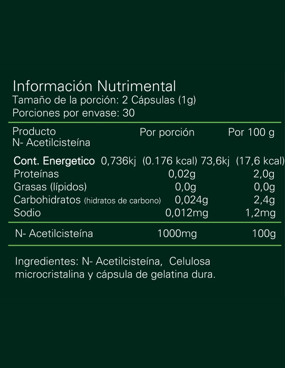 NAC con N-Acetil-Cisteína 2