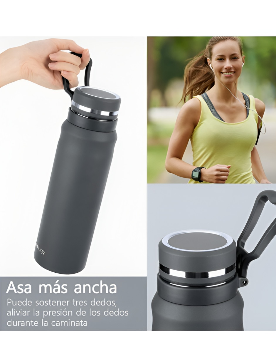 Termo Xtellar de acero inoxidable con tapa rosca 1 L