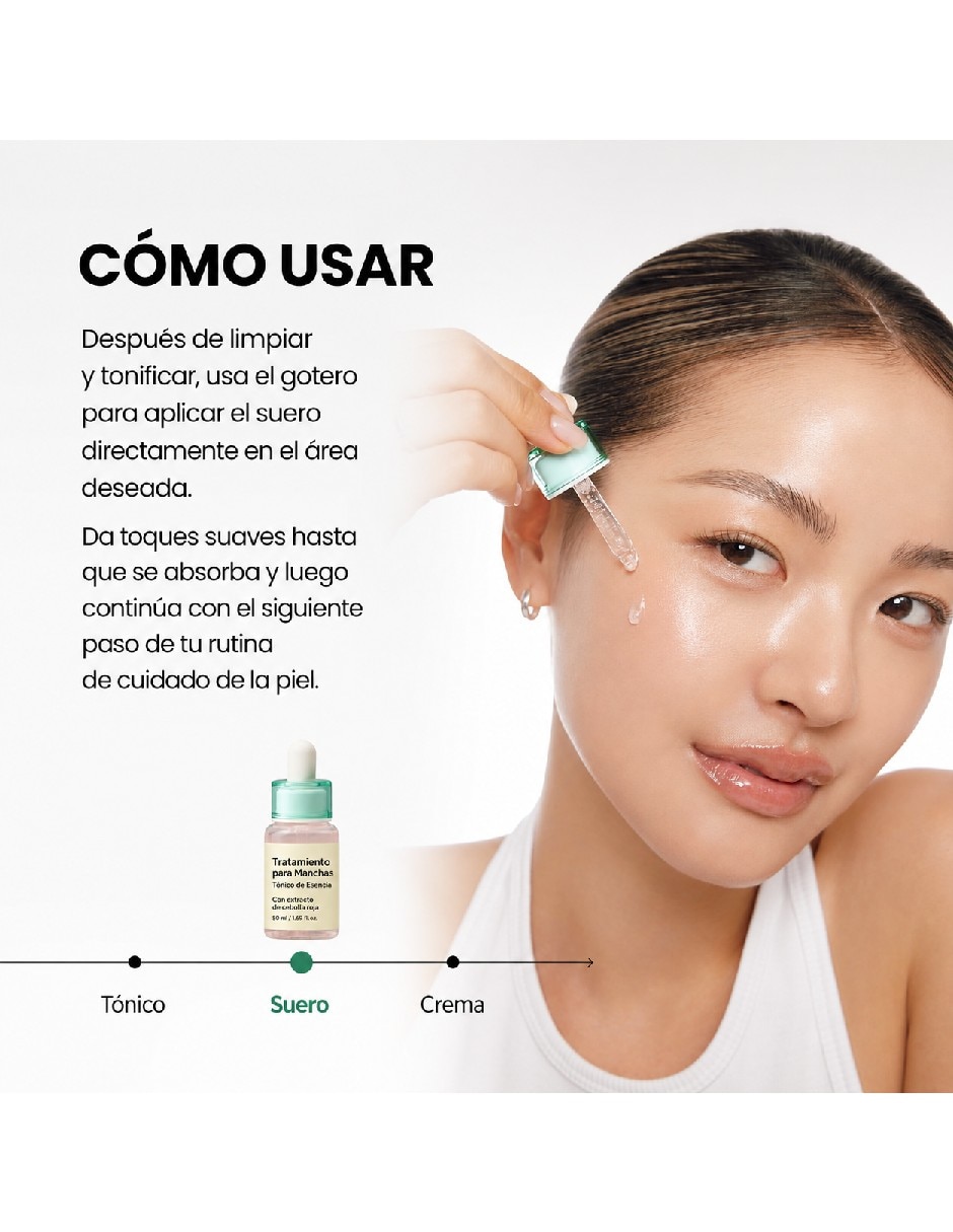 Sérum facial antiacné con extracto de árbol de té verde 15 ml piel mixta y grasa 2