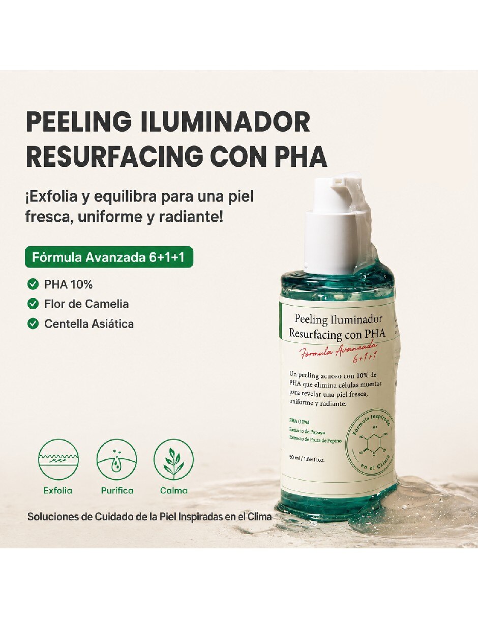 Exfoliante facial líquido con PHA 50 ml todo tipo de piel 2