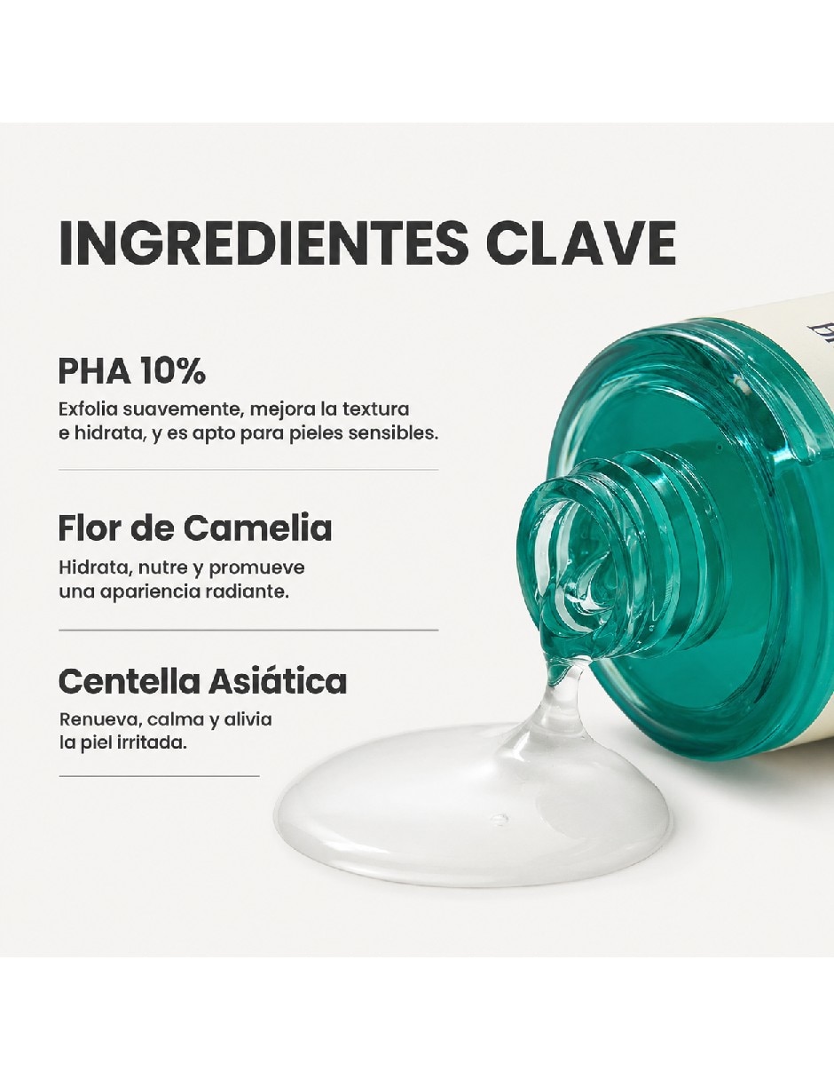 Exfoliante facial líquido con PHA 50 ml todo tipo de piel 3