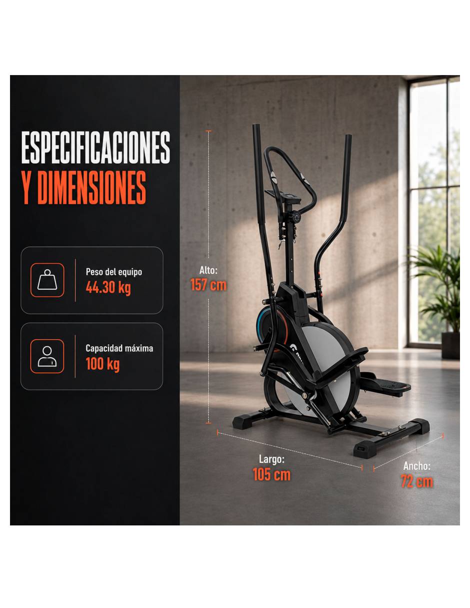 Elíptica MKZ-ELIPMAG 3en1 8