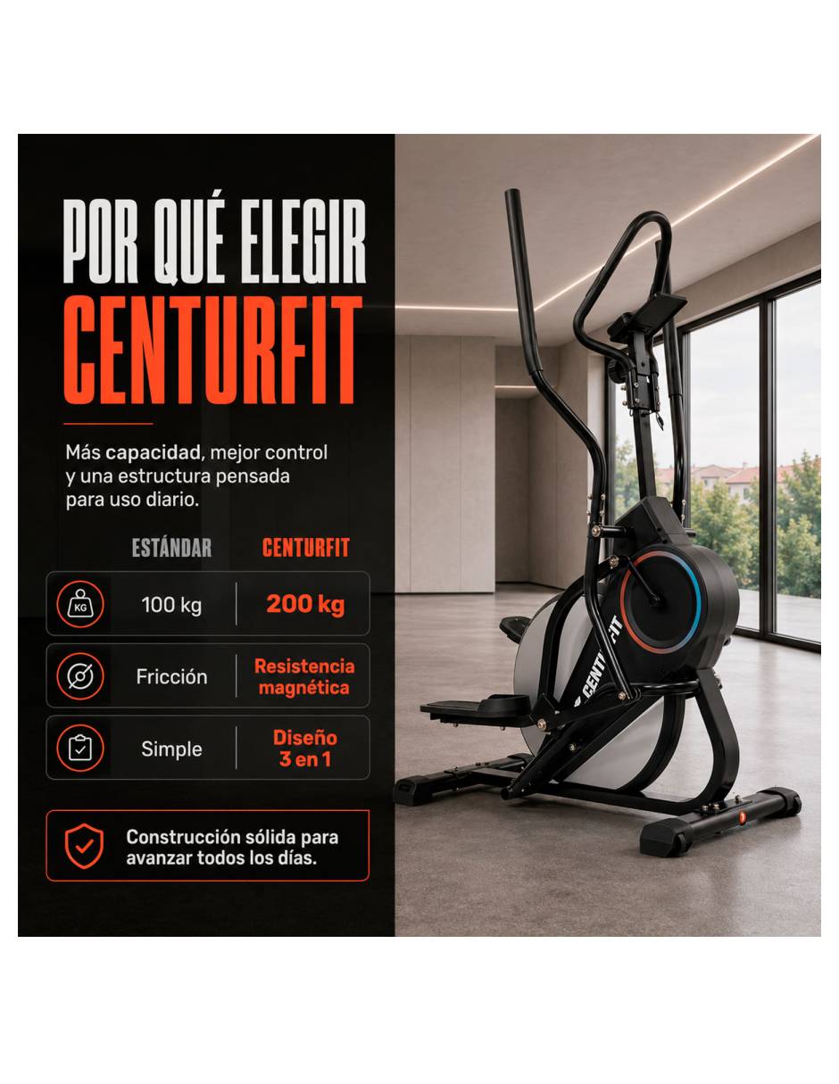 Elíptica MKZ-ELIPMAG 3en1