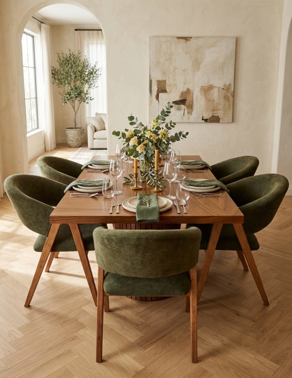 Comedor para 6 personas de madera 7