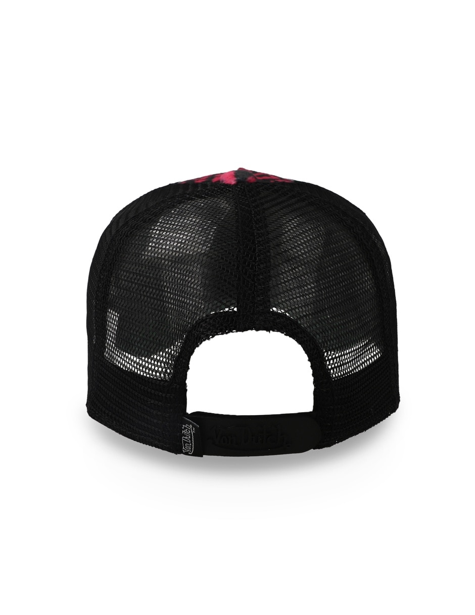 Gorra visera curva snapback Von Dutch Vanimal Negro/Rosa Ajustable para adulto 2