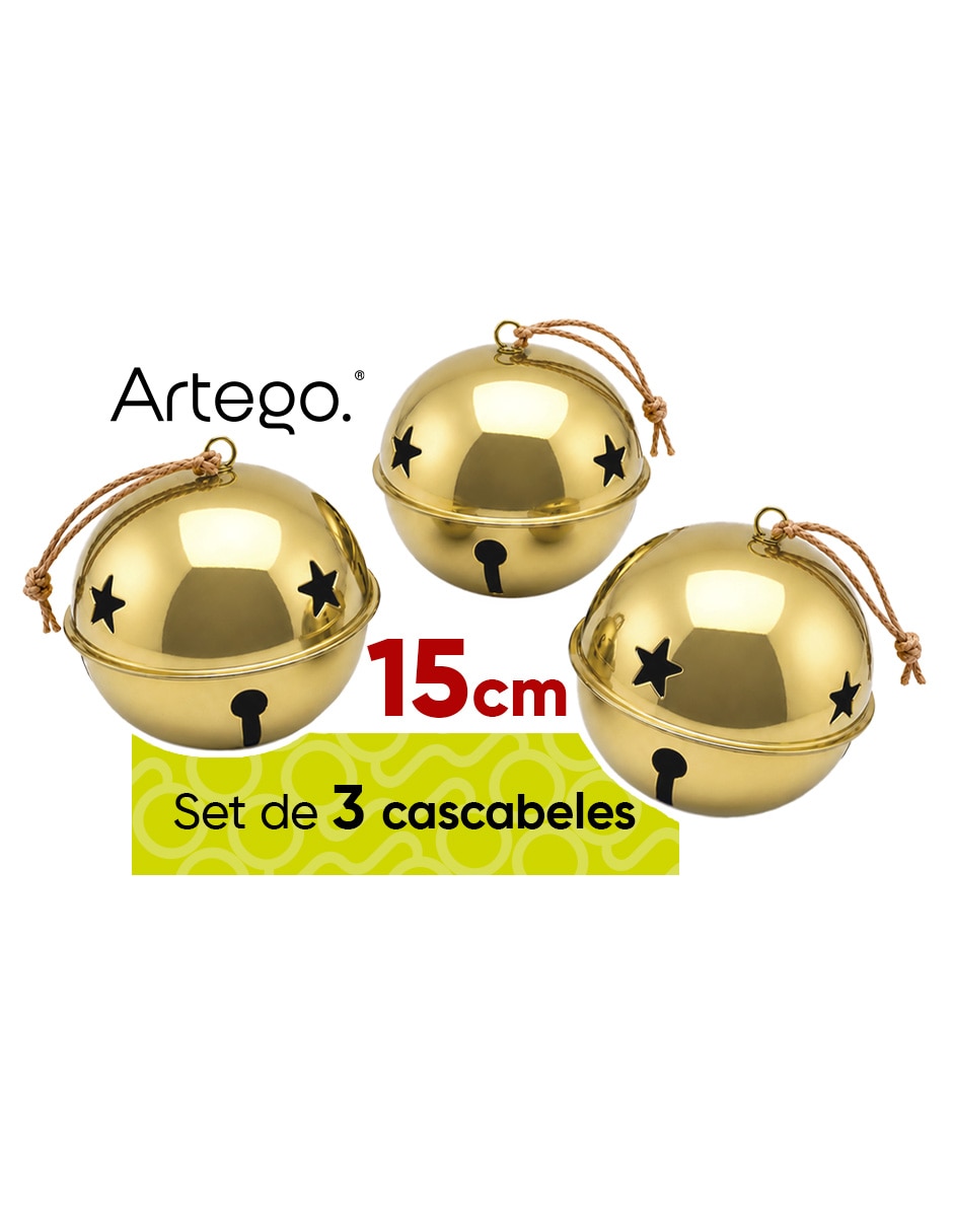 Set cascabeles navideños esferas Set cascabeles navideños esferas