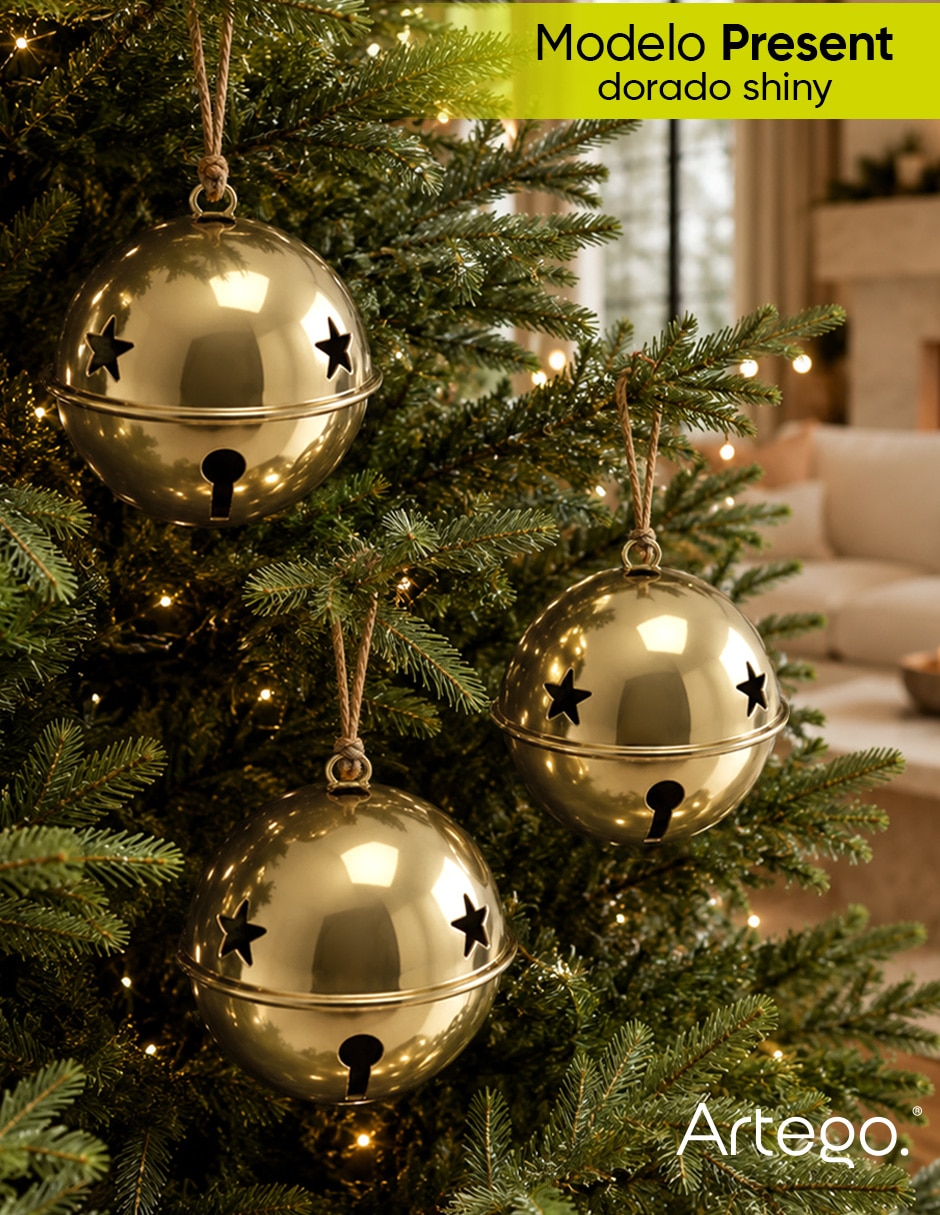 Set cascabeles navideños esferas 5