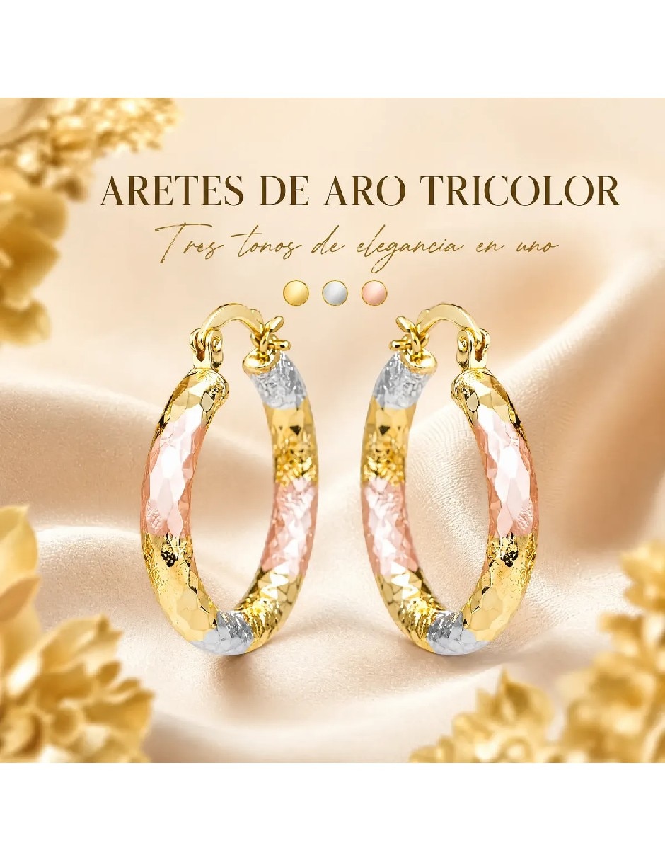 Arracadas de oro 14 K con acabado brillante 5