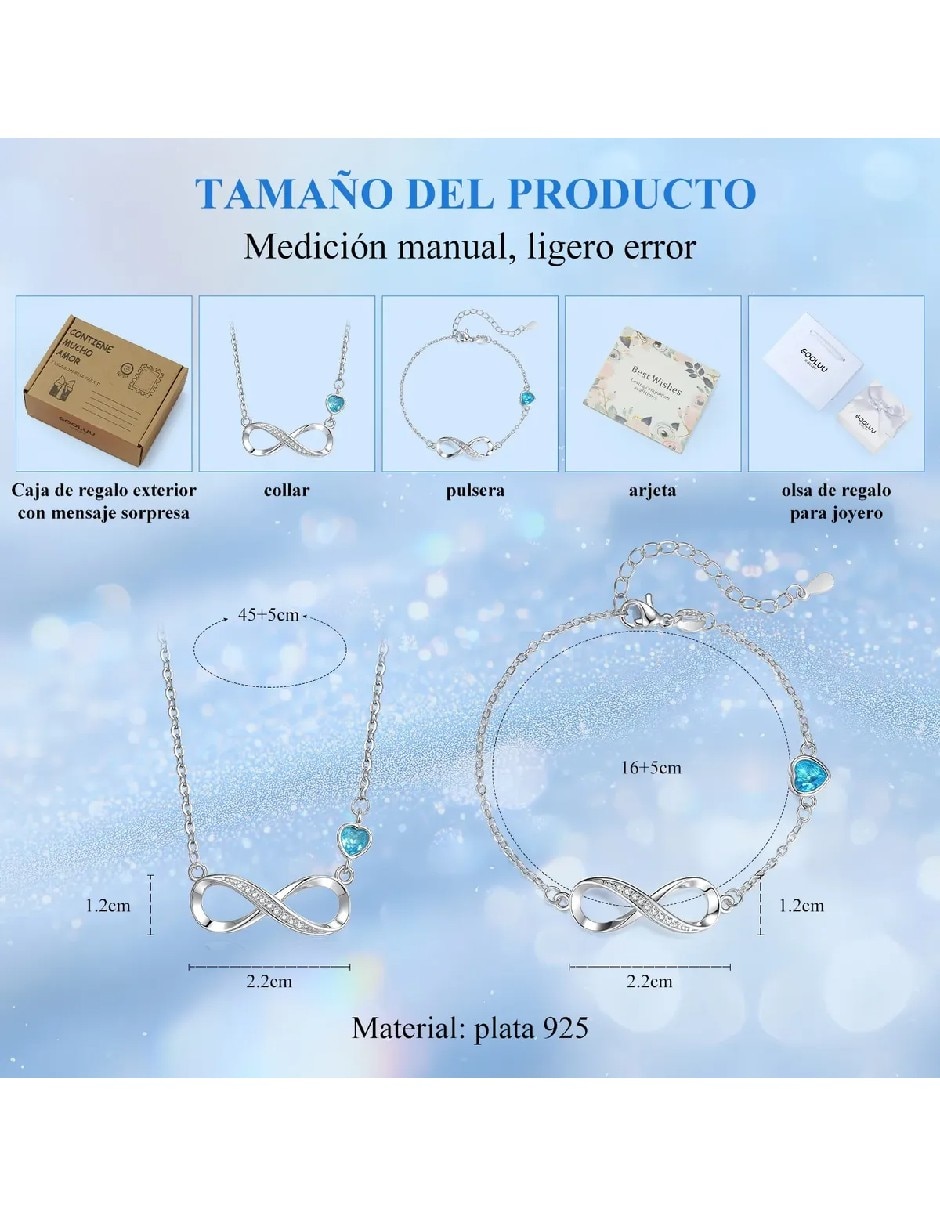 Set collar y pulsera No aplica de Plata P 925 Sin gema 4