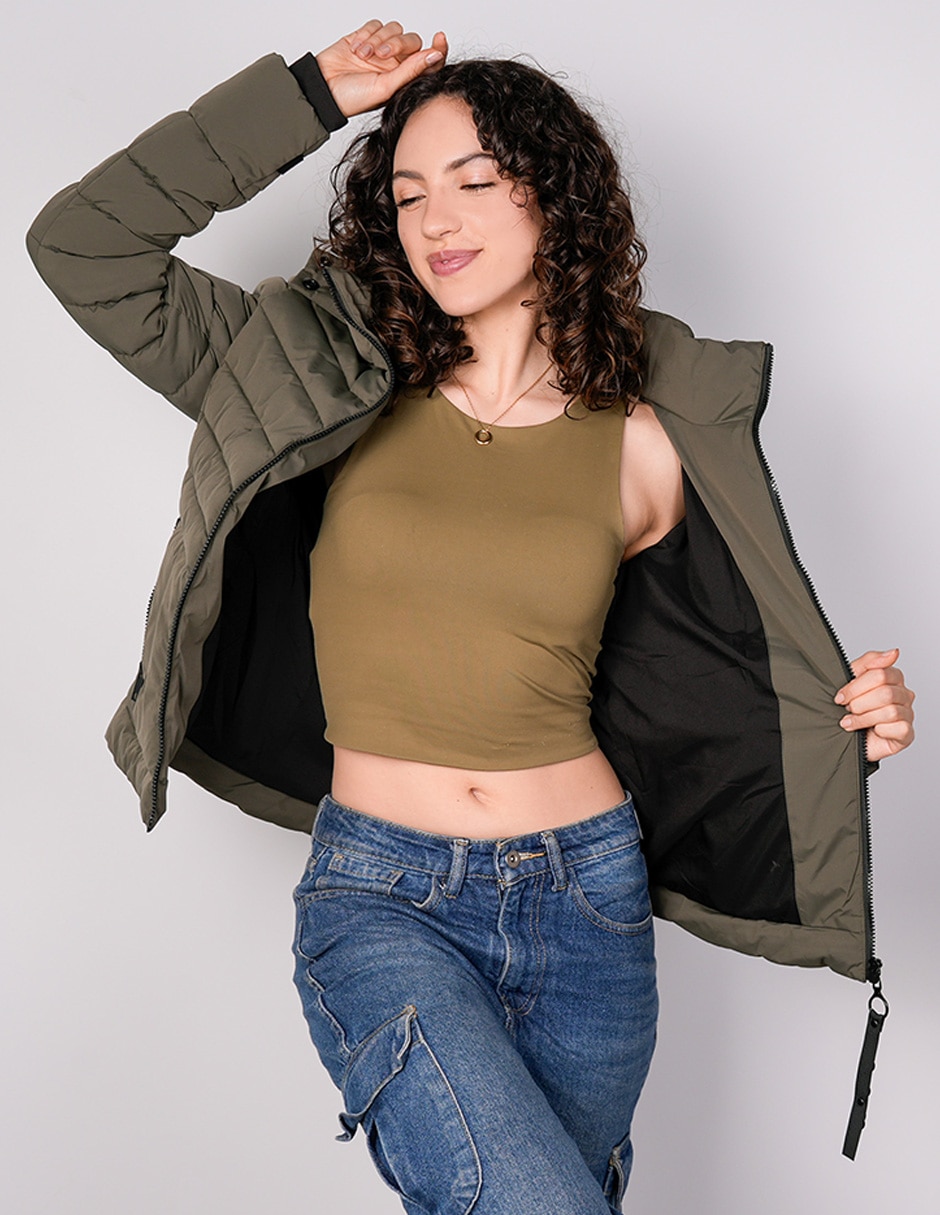 Chamarra casual stretch para mujer 5