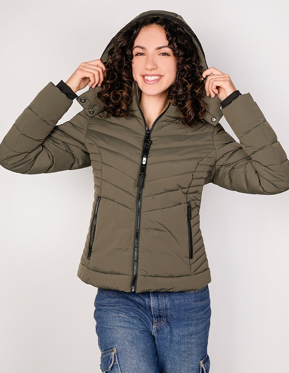 Chamarra casual stretch para mujer 4