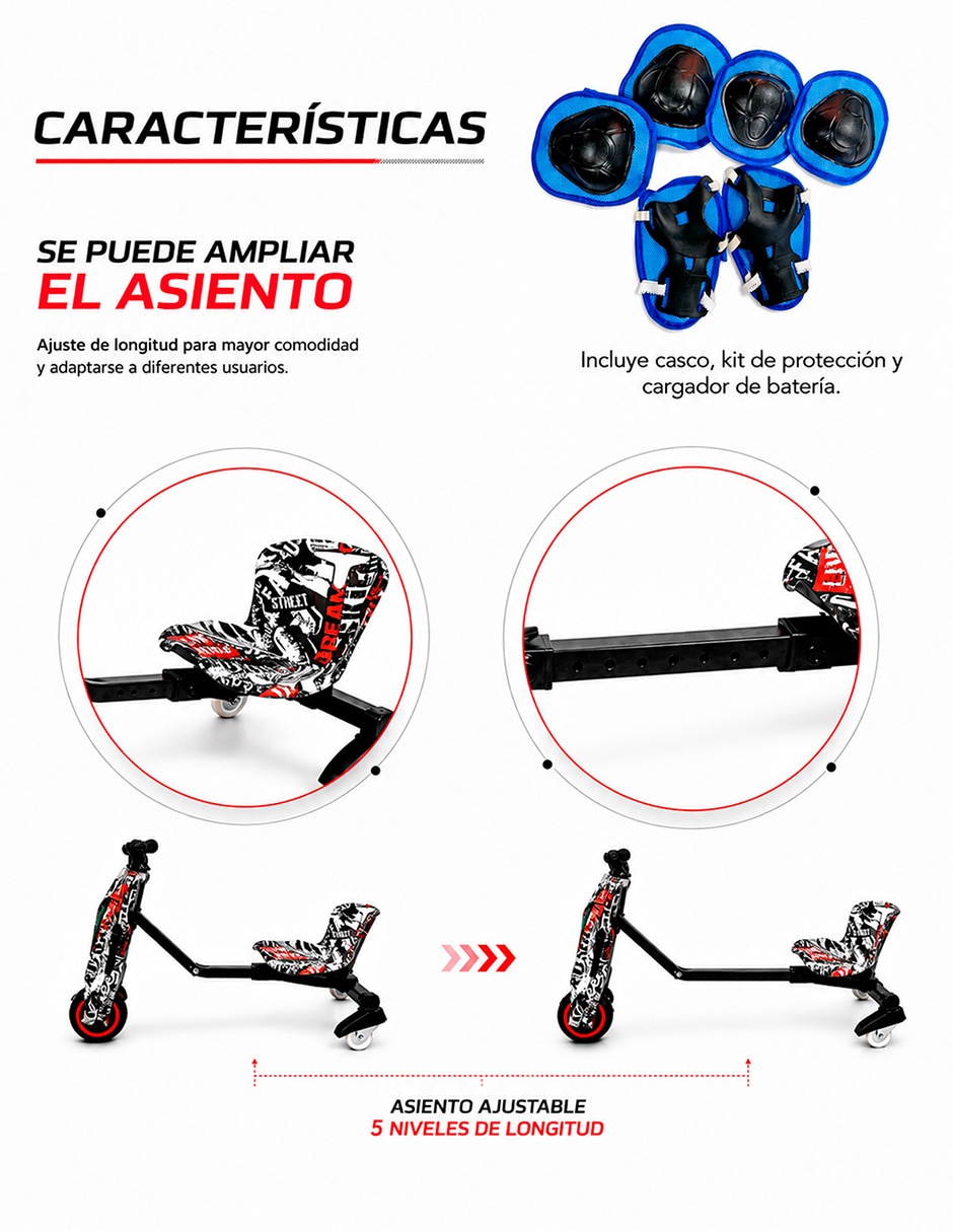 Patin/Scooter eléctrico BB061-4 5