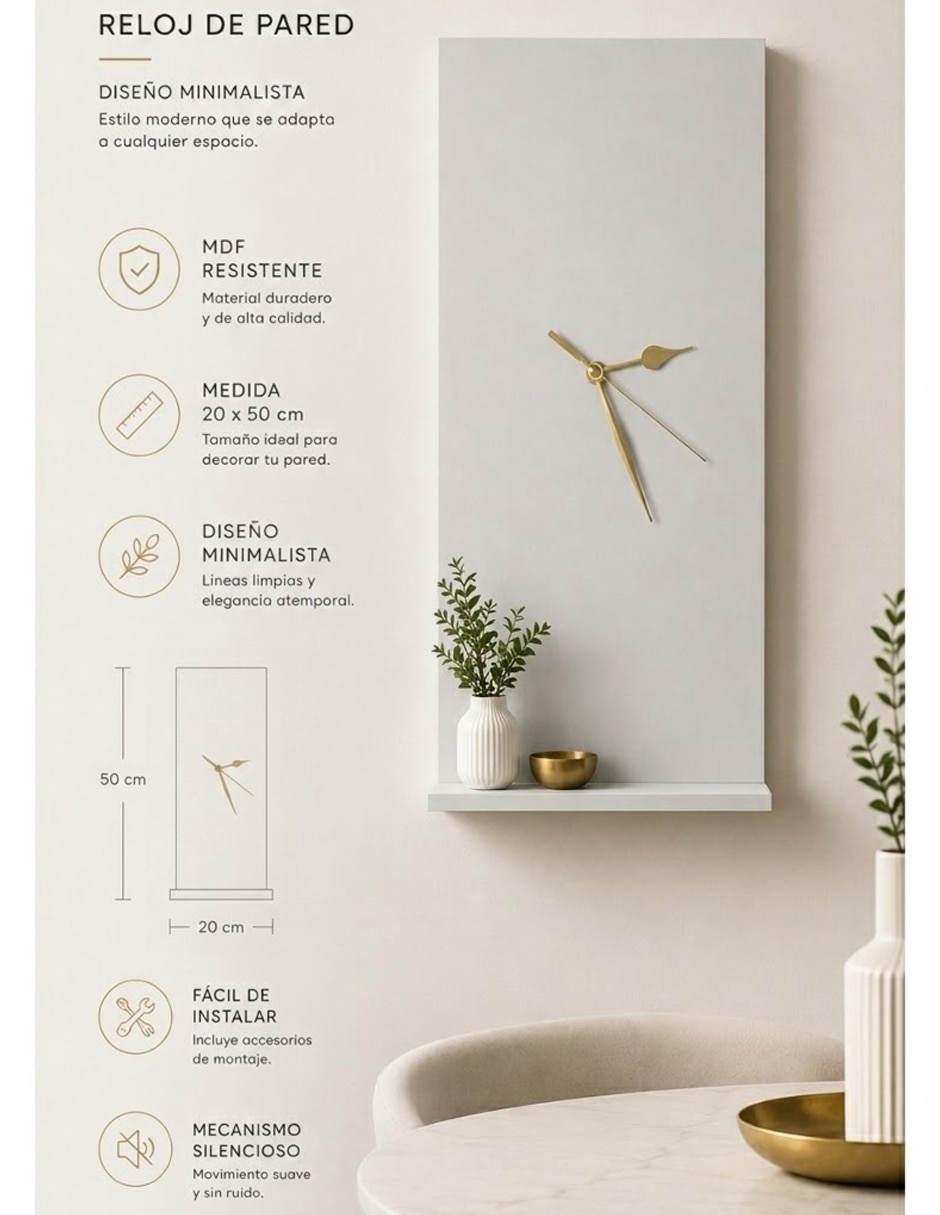 Reloj de pared de mdf 5