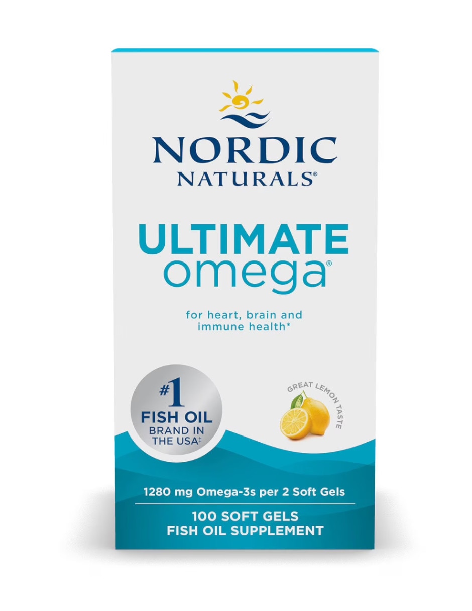 Aceite de pescado con omega 3 con EPA y DHA sabor limón de 100 cápsulas 1