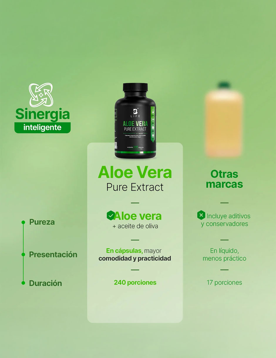 Aloe vera de 240 cápsulas 7