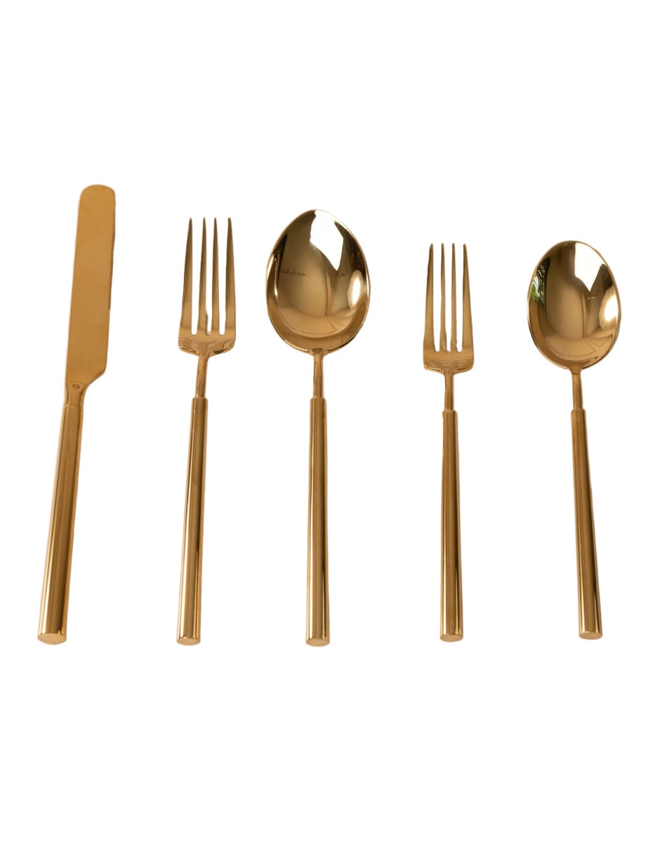 Set cubiertos de acero inoxidable 5 piezas Set cubiertos de acero inoxidable 5 piezas