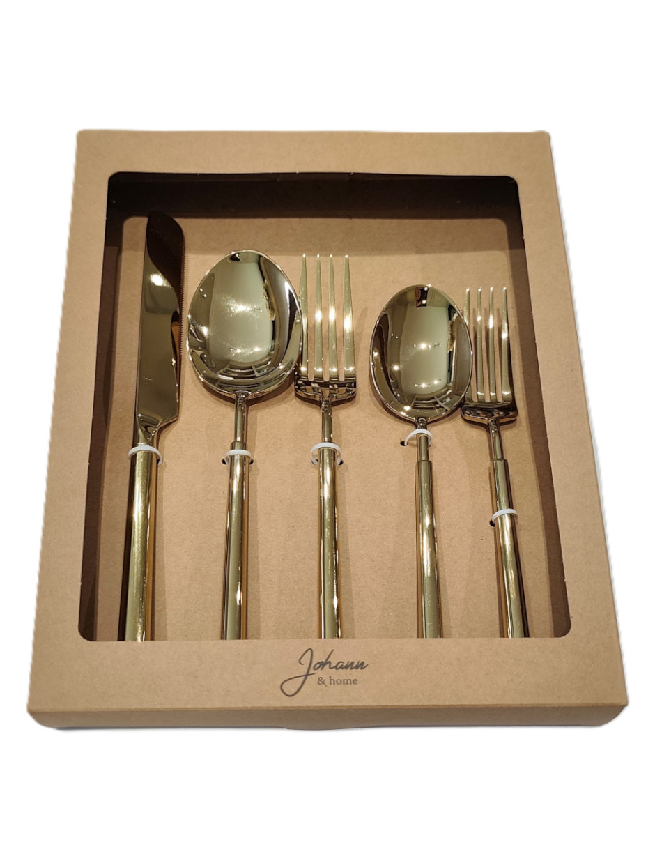 Set cubiertos Johann & Home de acero inoxidable 5 piezas