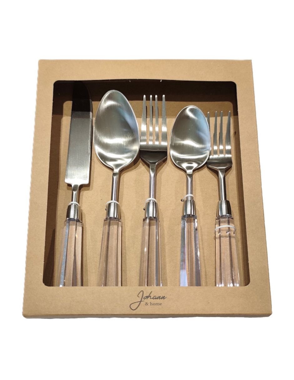 Set cubiertos de acero inoxidable 5 piezas 3