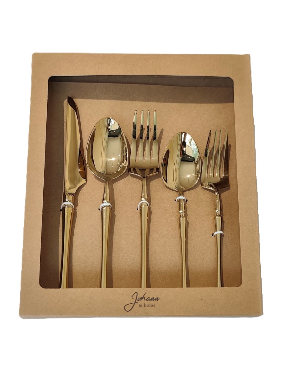 Set cubiertos JOHANN & HOME de acero inoxidable 5 piezas