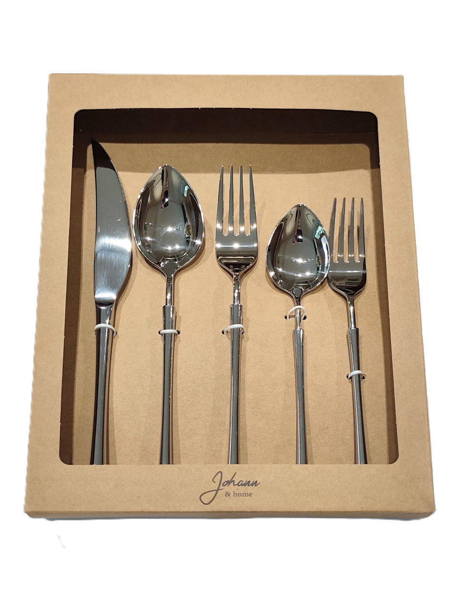Set cubiertos de acero inoxidable 5 piezas Set cubiertos de acero inoxidable 5 piezas