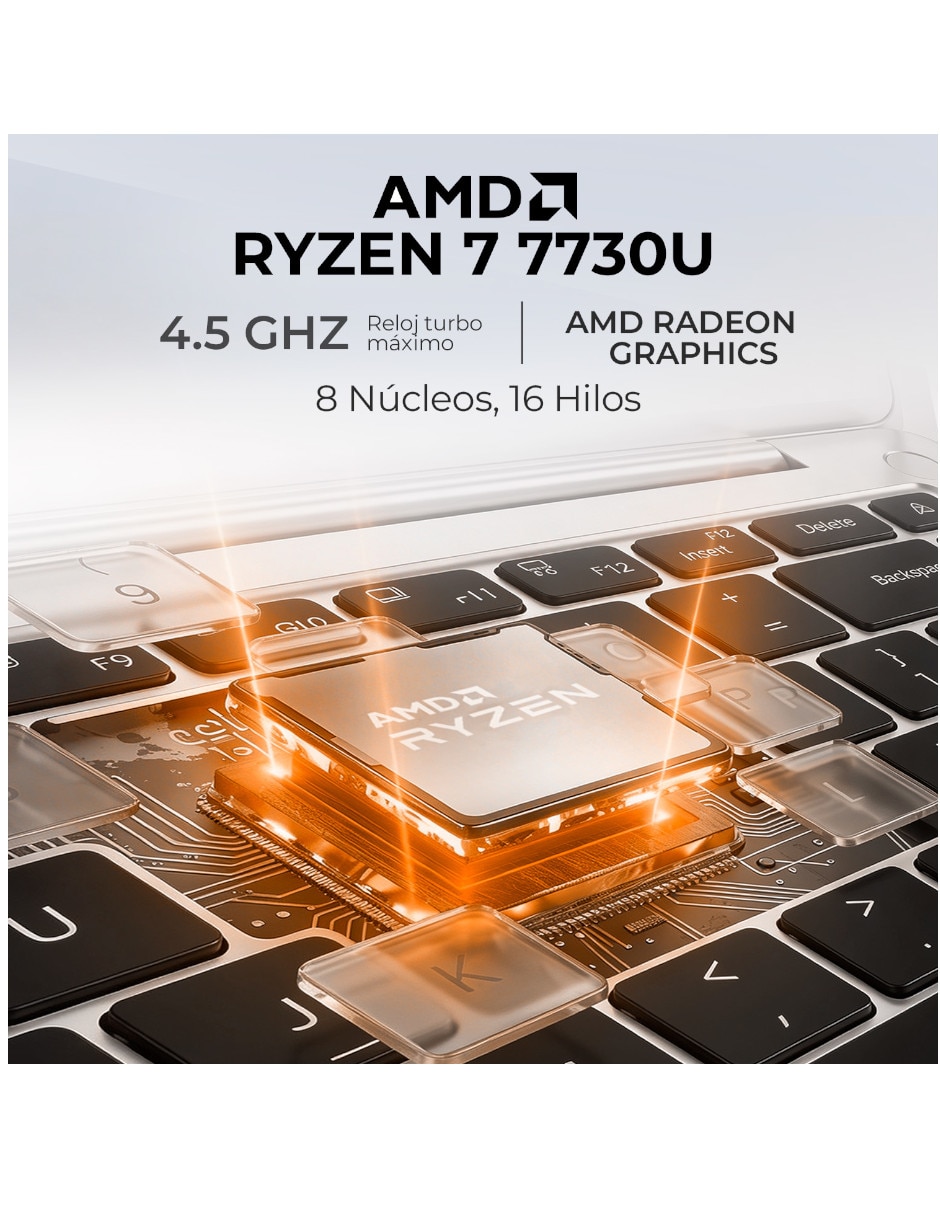 Laptop 245-R724512 14 pulgadas Full HD AMD Ryzen 7 Integradas 24 GB RAM 512 GB SSD 6