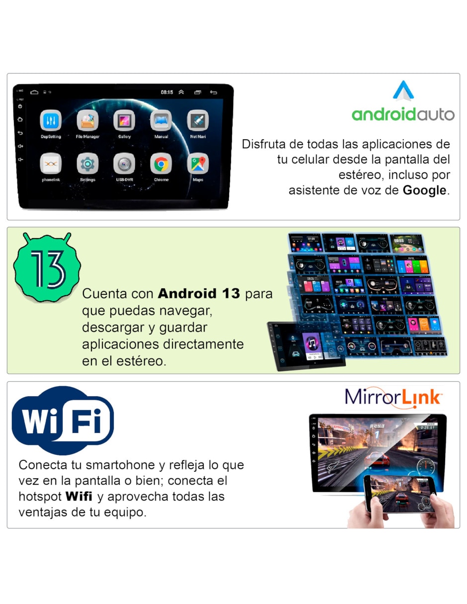 Autoestéreo doble din VC-M709