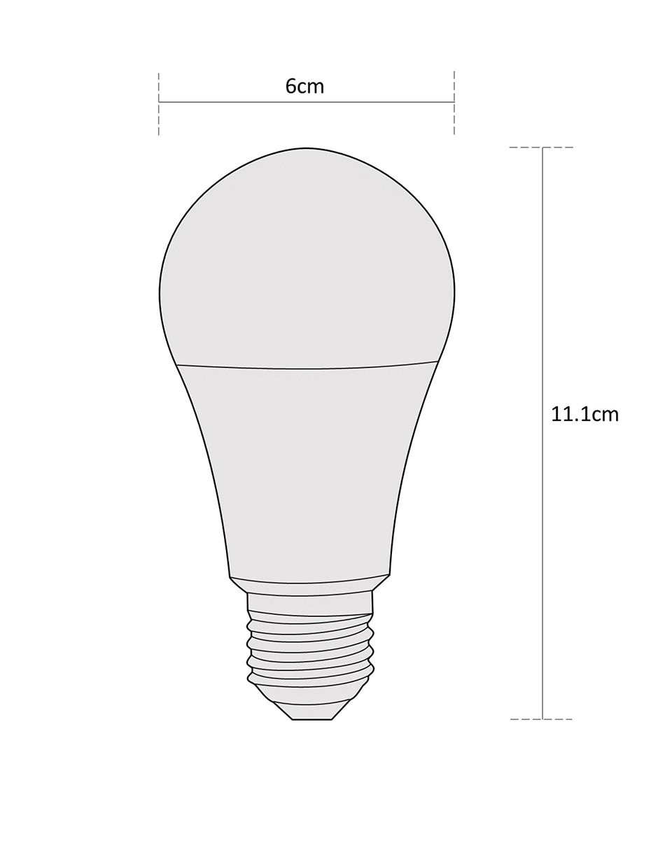 Foco LED 9 W de consumo 9 W de iluminación 720 lm lúmenes 6