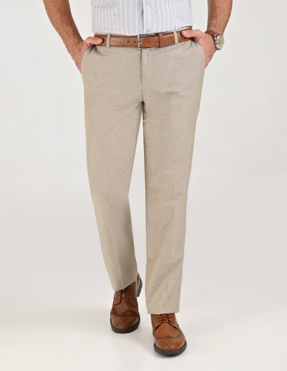 Pantalón Formal De vestir Slim YALE Básico de Algodón y poliéster para hombre
