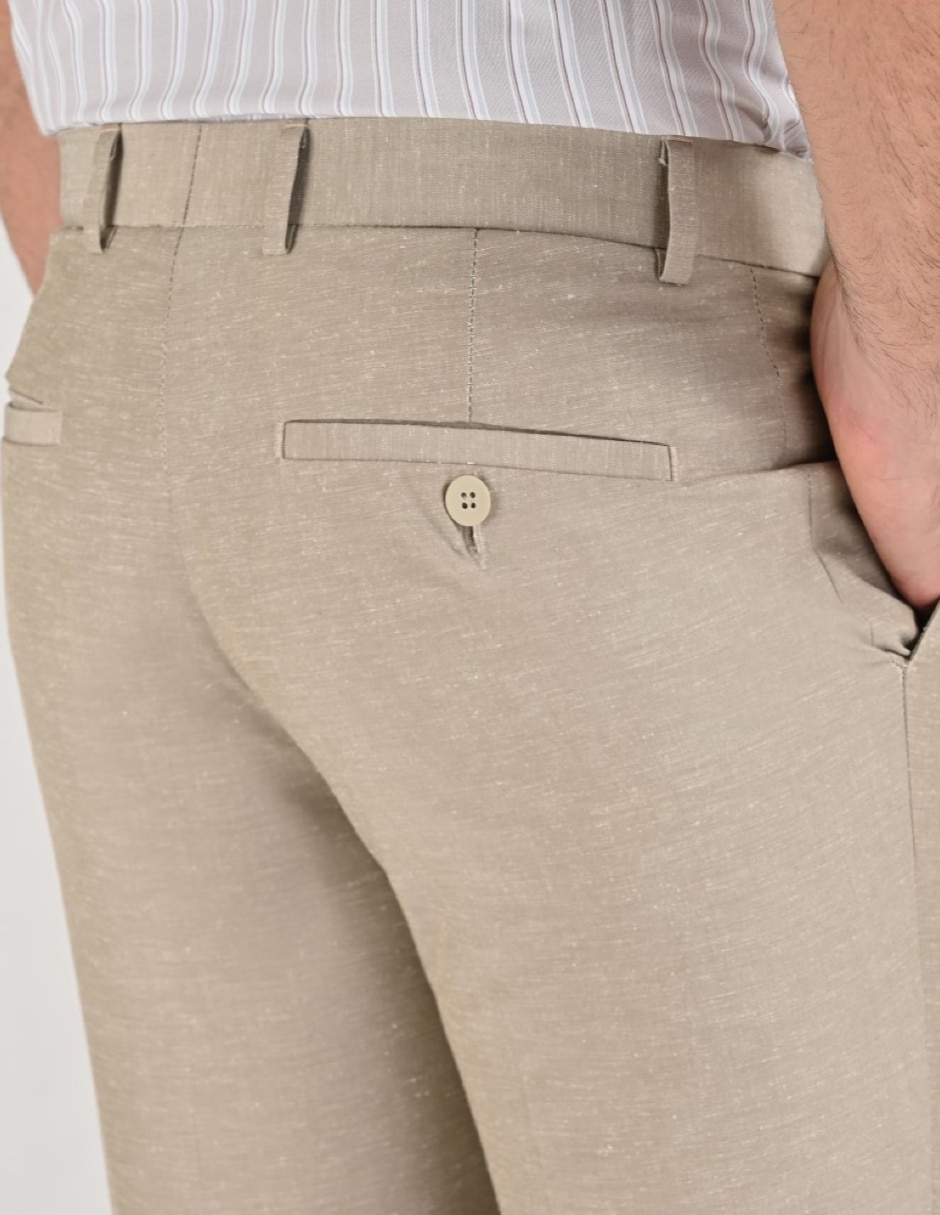 Pantalón Formal De vestir Slim YALE Básico de Algodón y poliéster para hombre