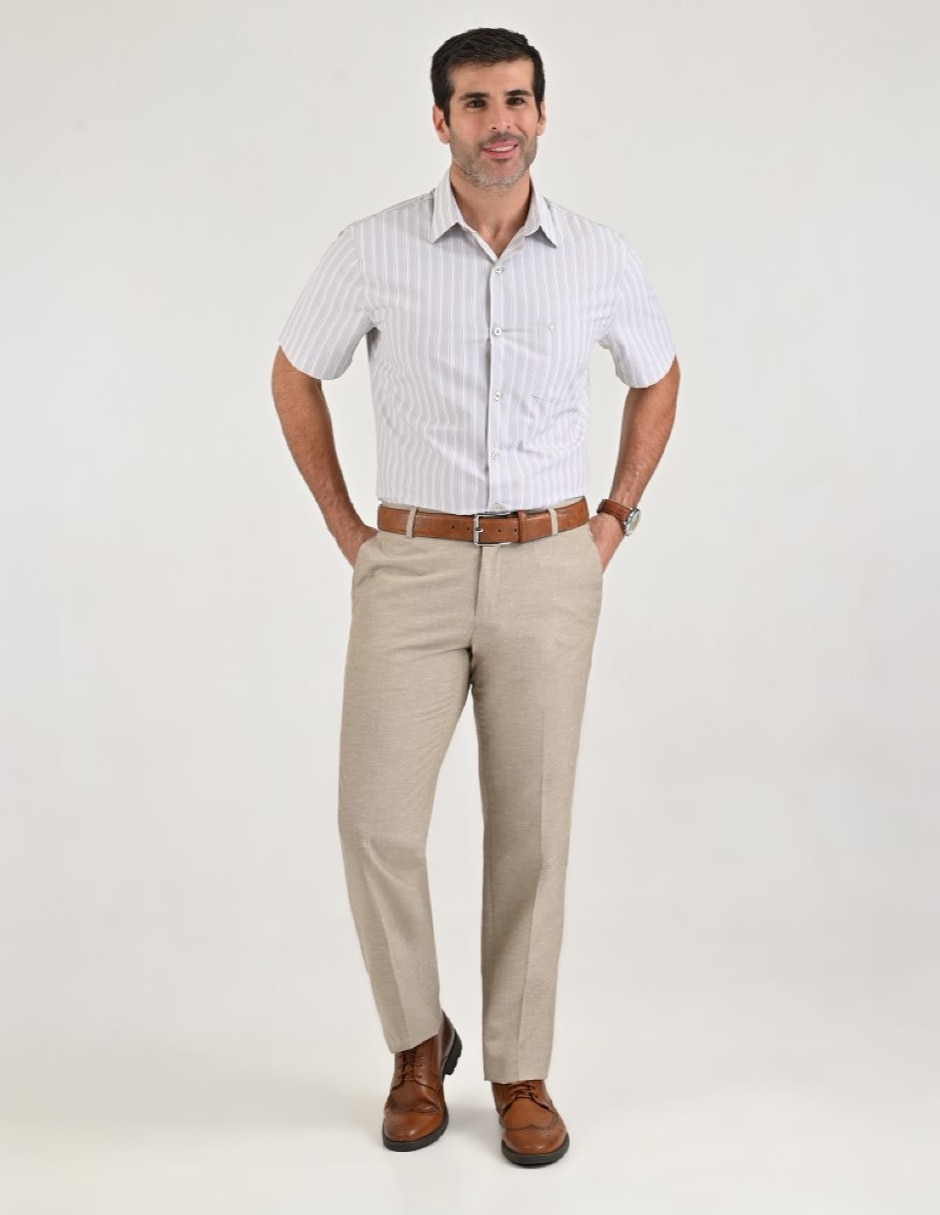 Pantalón Formal De vestir Slim YALE Básico de Algodón y poliéster para hombre