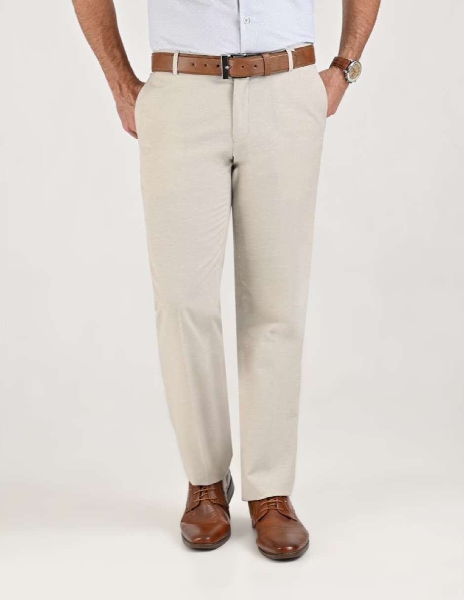 Pantalón Formal De vestir Slim Básico de Algodón y poliéster para hombre
