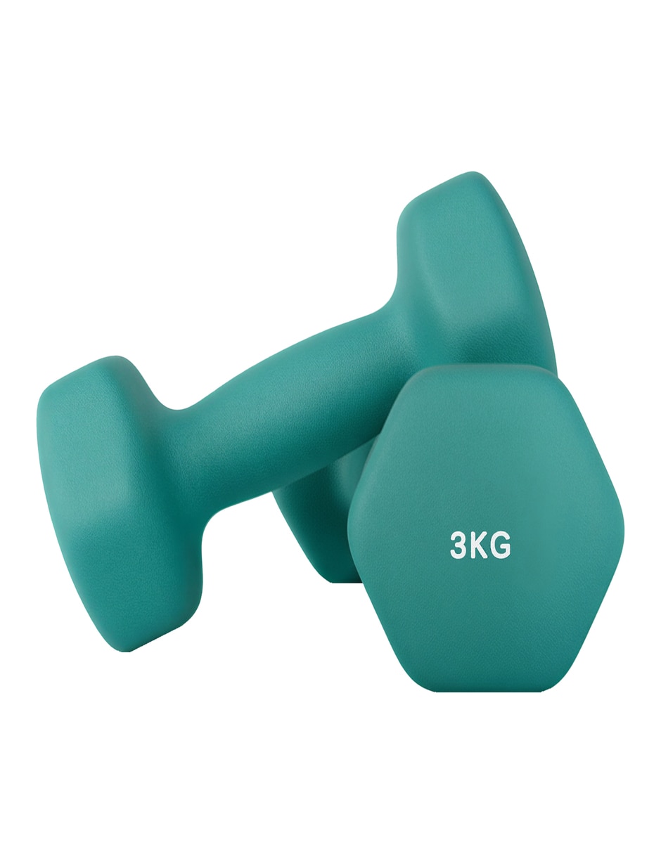Set mancuernas de peso fijo 3 kg 2 piezas Set mancuernas de peso fijo 3 kg 2 piezas