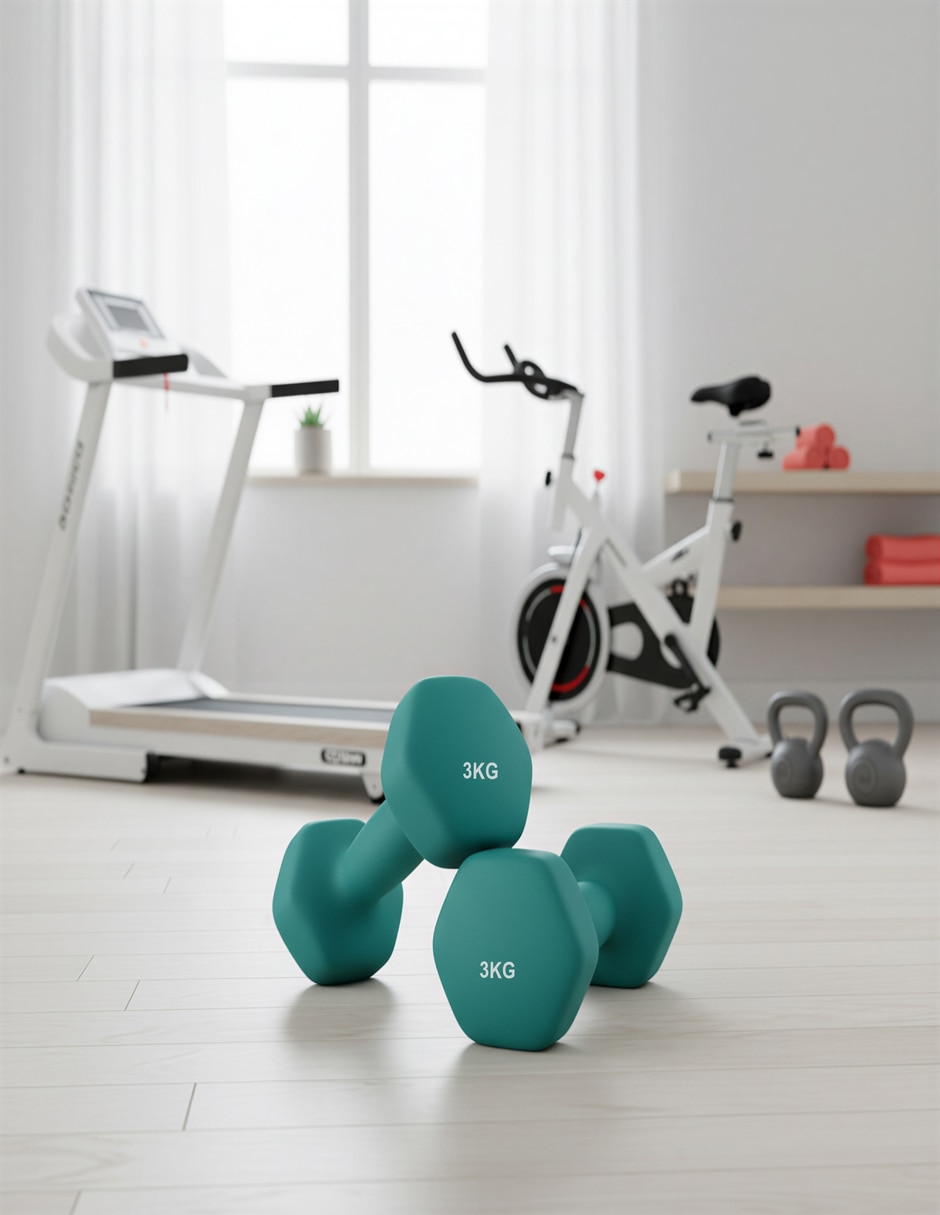 Set mancuernas de peso fijo 3 kg 2 piezas 3