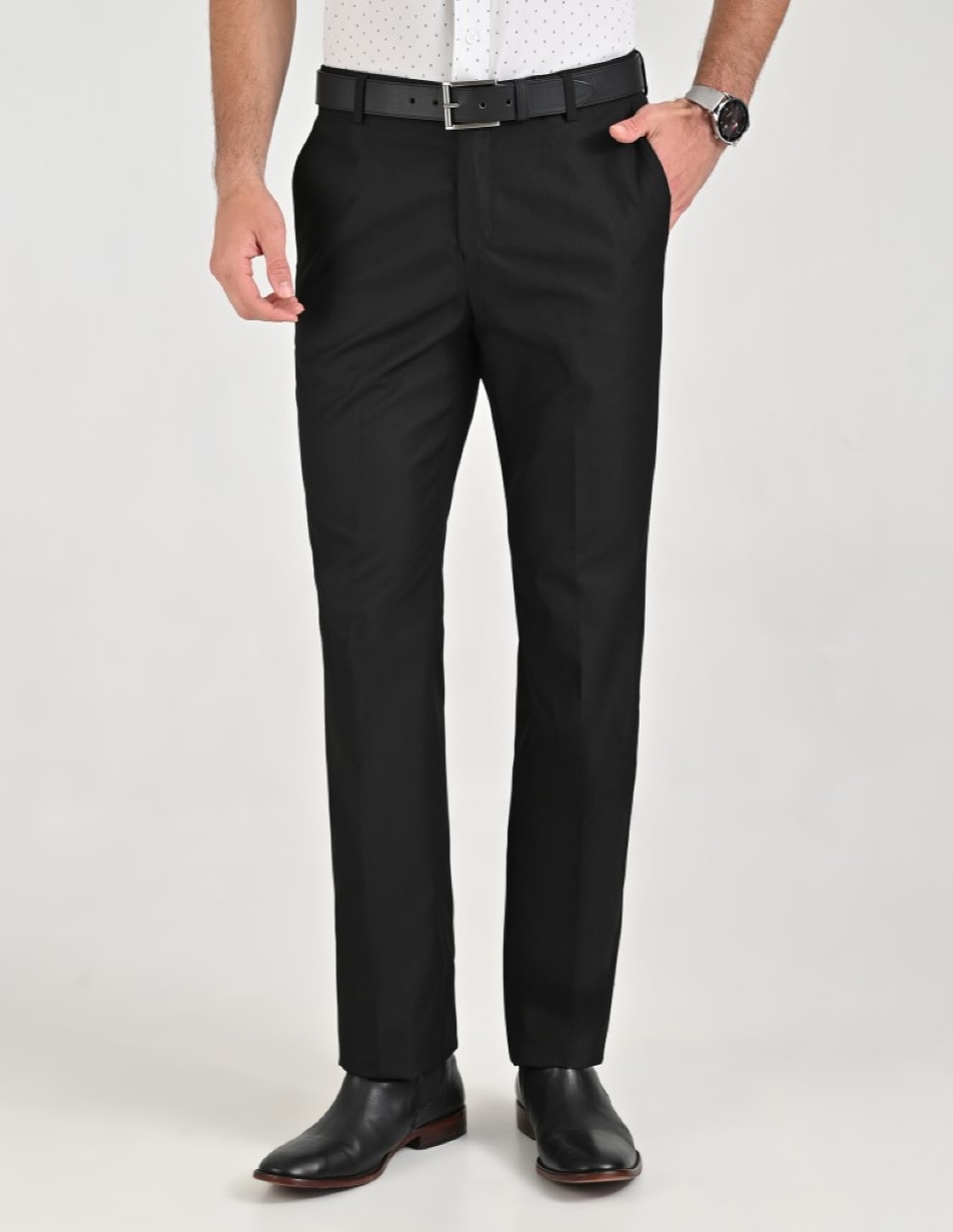 Pantalón Formal De vestir Slim Básico de Algodón y poliéster para hombre 1