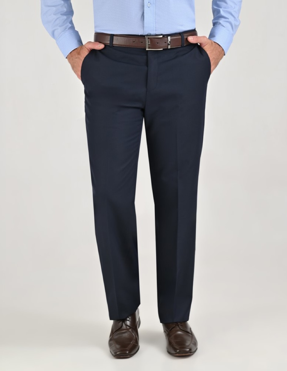 Pantalón Formal De vestir Slim Básico de Algodón y poliéster para hombre Pantalón Formal De vestir Slim Básico de Algodón y poliéster para hombre
