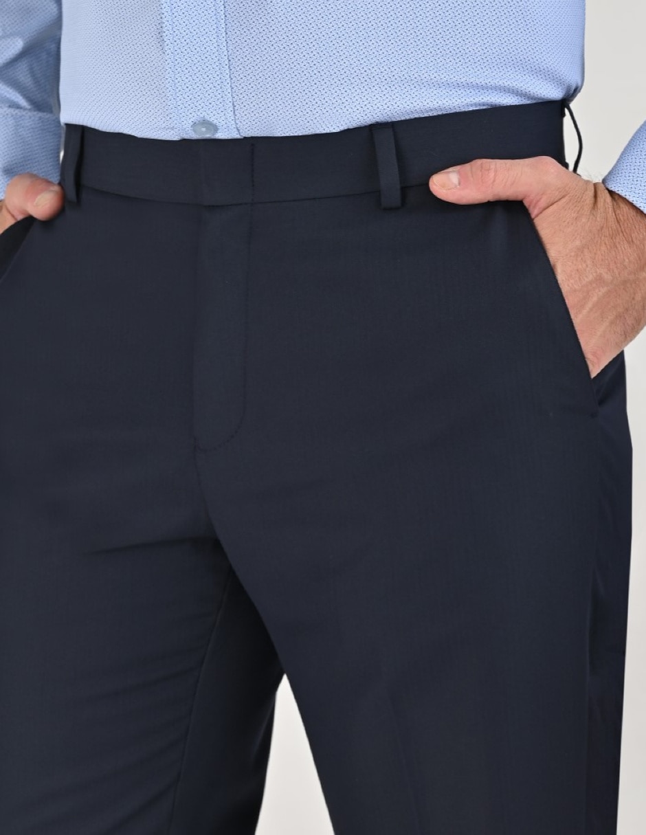 Pantalón formal de vestir slim yale básico para hombre