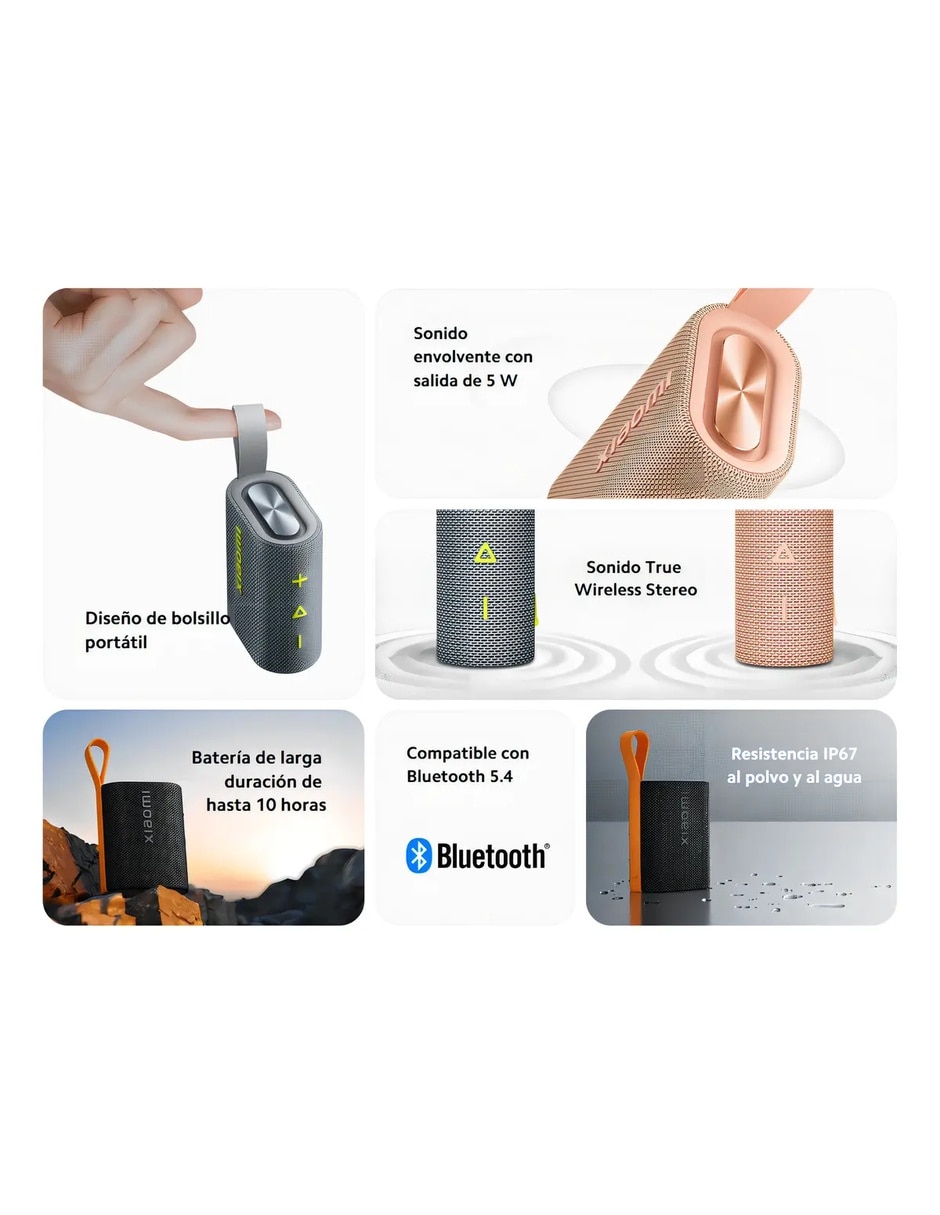 Bocina portátil bluetooth 5