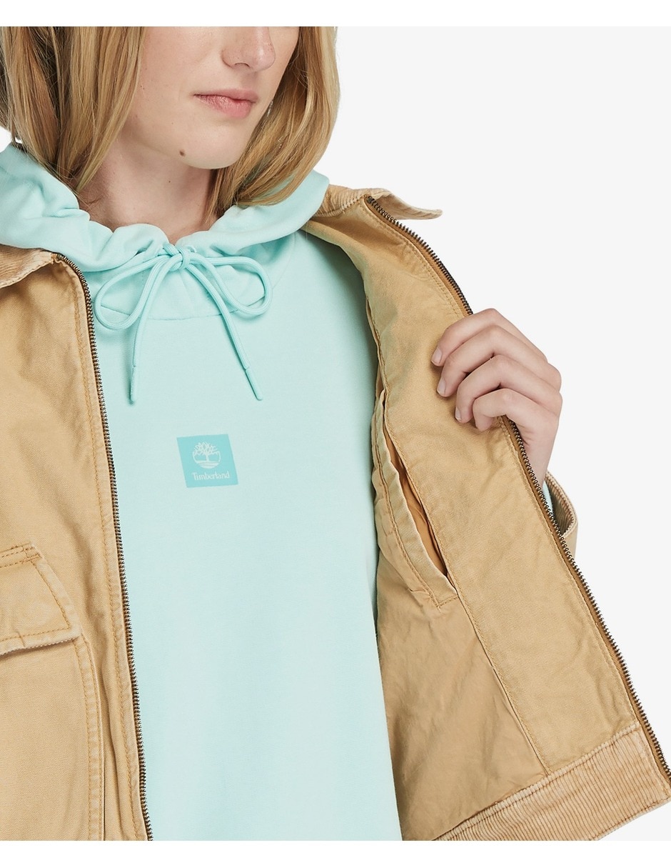 Chamarra casual timberland de algodón para mujer