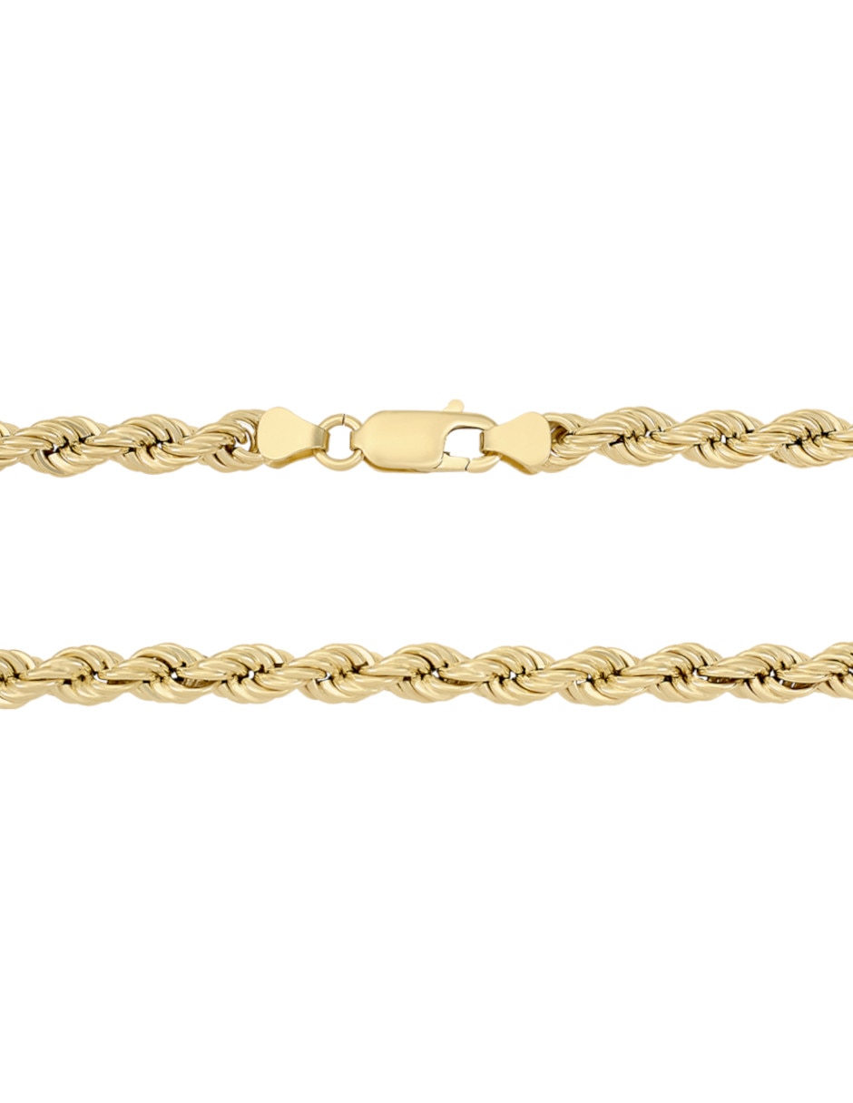 Cadena cristal joyas de oro amarillo 14 k 2
