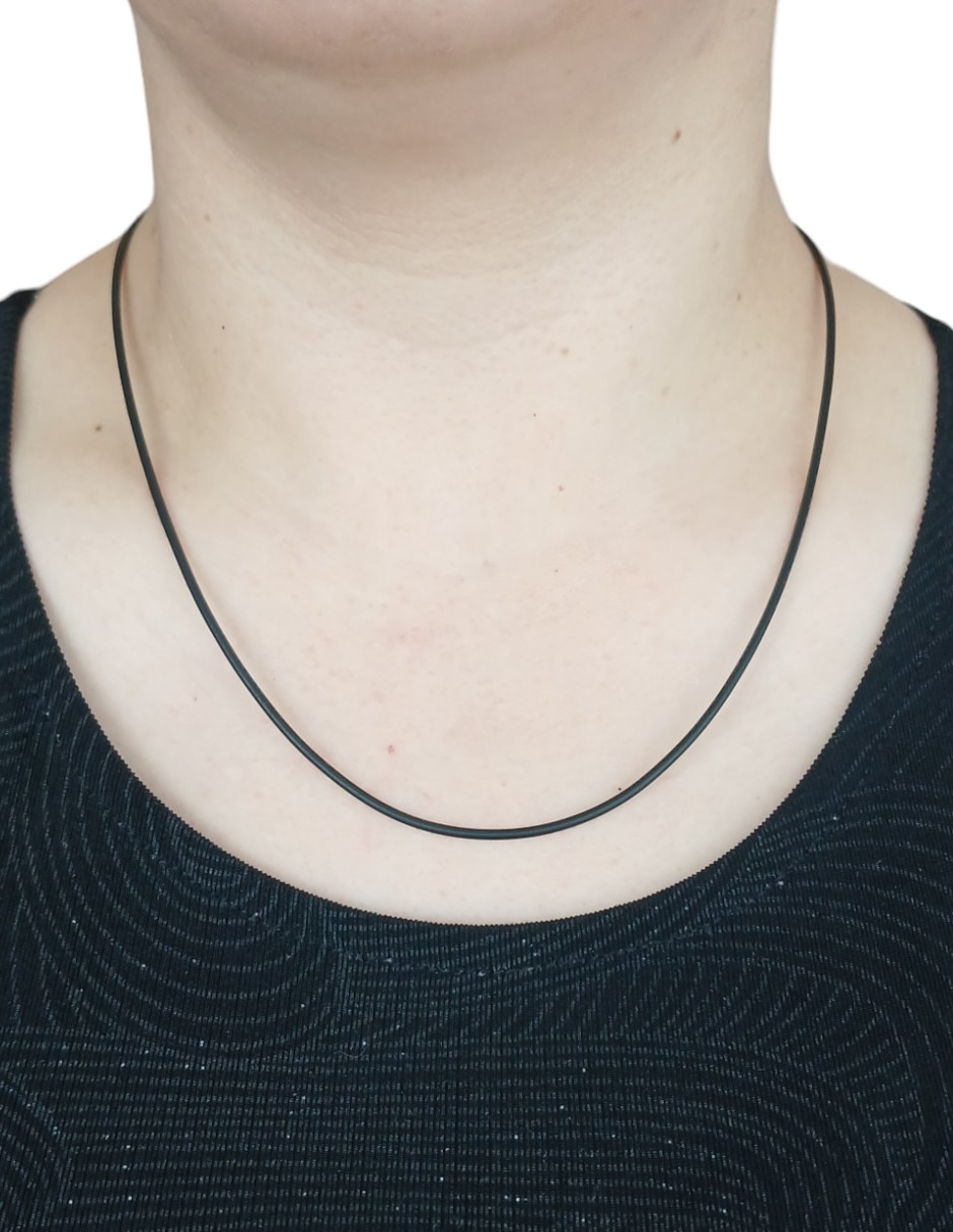 Collar de cristal joyas de caucho 14 k