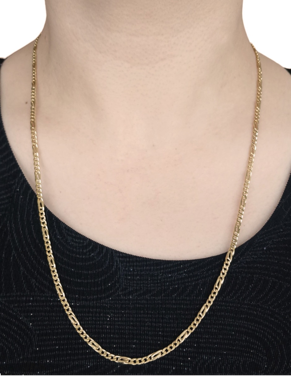 Cadena cristal joyas de oro amarillo 14 k