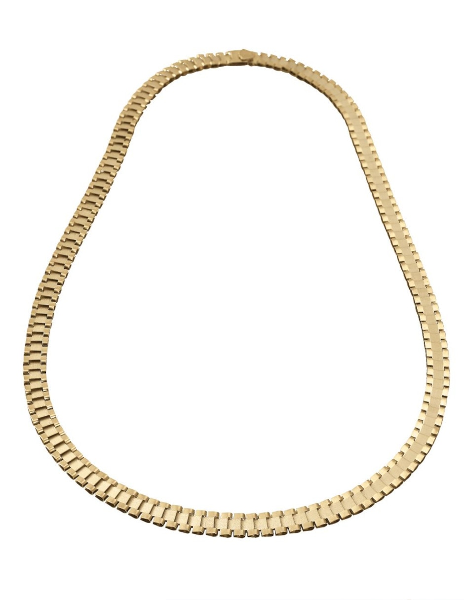 Cadena cristal joyas de oro amarillo 14 k