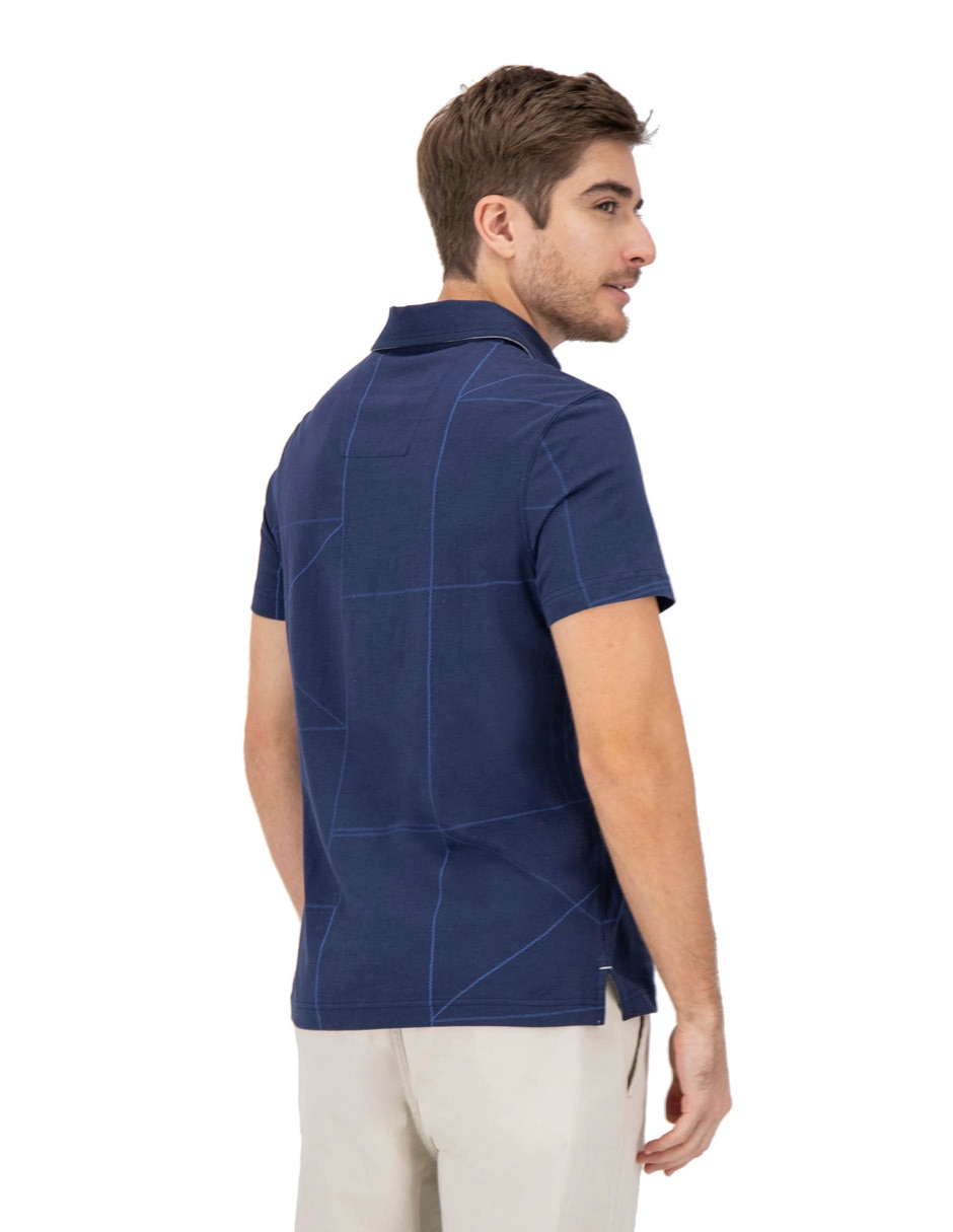 Playera nautica cuello polo para hombre 2