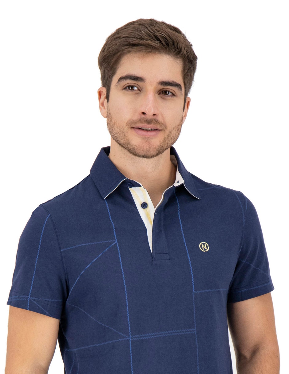 Playera nautica cuello polo para hombre 4