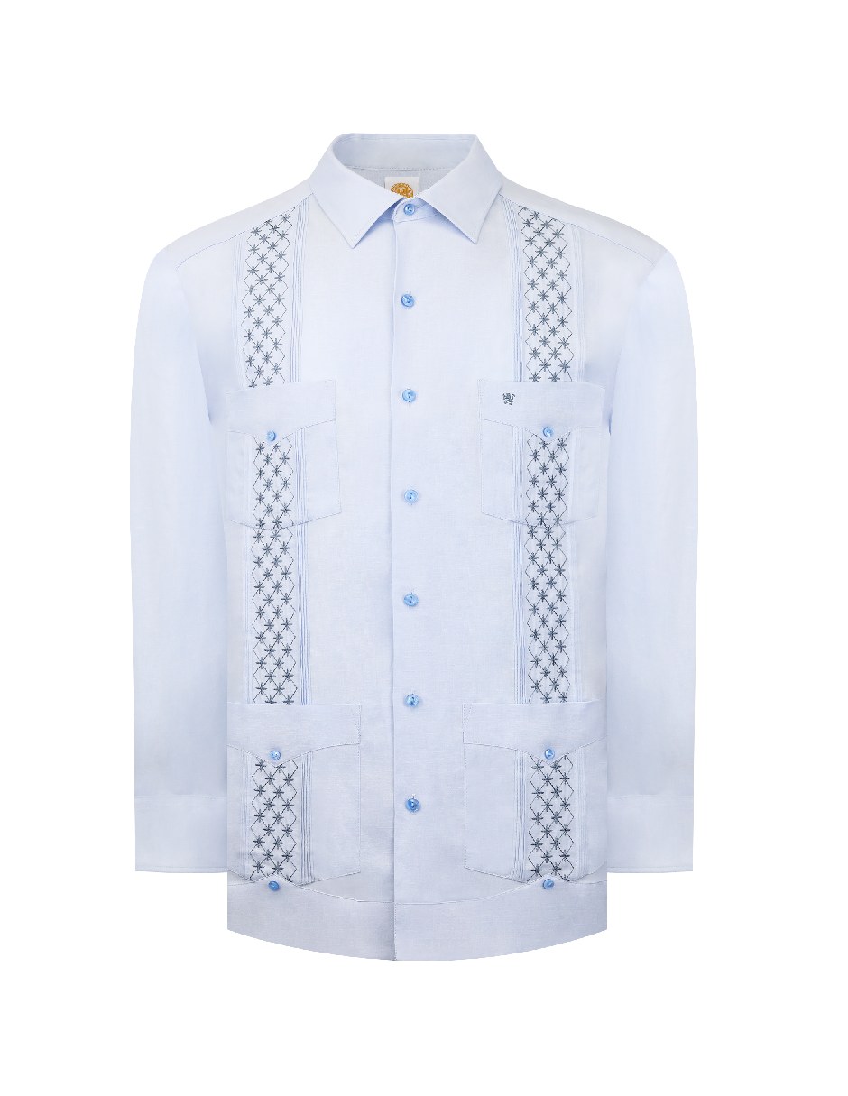 Guayabera manga corta para hombre