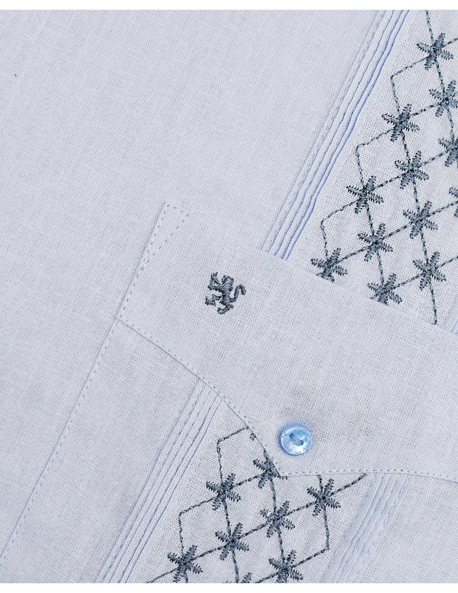 Guayabera manga corta para hombre 5